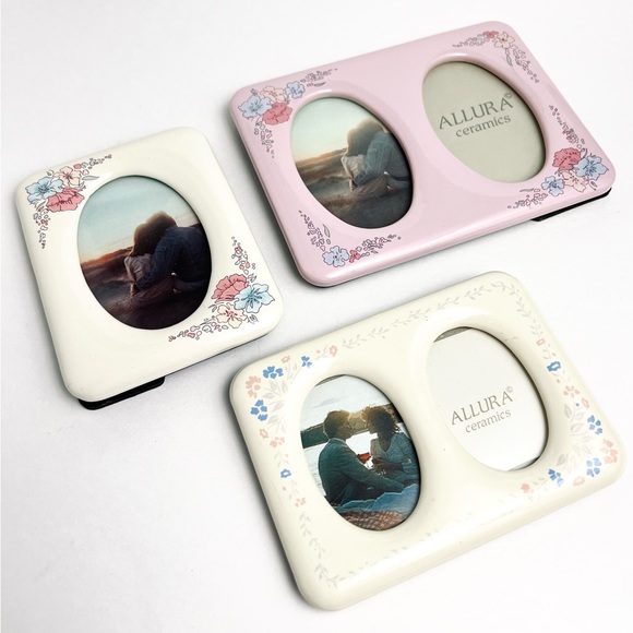 Vintage Allura Ceramic Picture Frames set of 3 - Picture 6 of 7